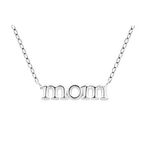 MOM Pendant Necklace in  Sterling Silver